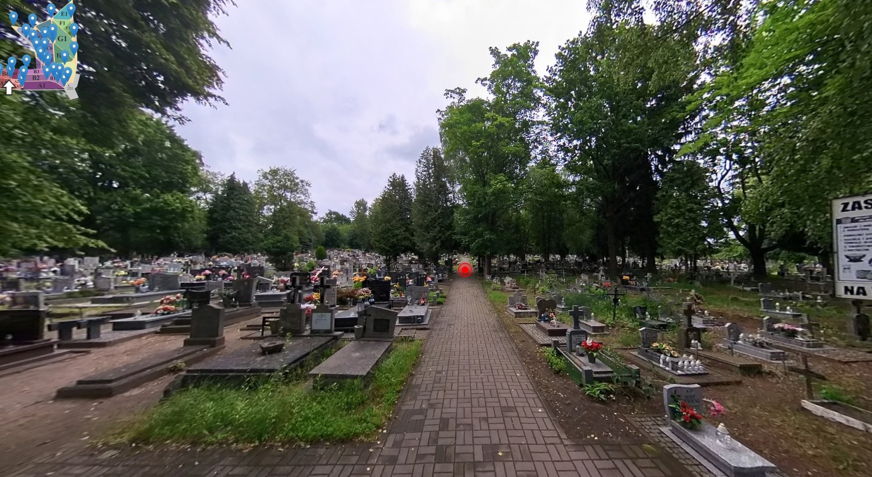 Obraz przedstawiający Cmentarz w Bogatyni